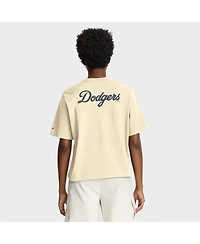 Nike Women's Cream Los Angeles Dodgers City Connect Pocket Boxy T-Shirt