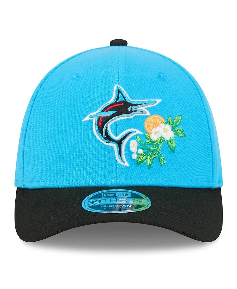 New Era Men's Blue/Black Miami Marlins 2026 Spring Training M-Crown 39THIRTY Flex Hat