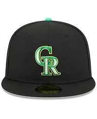 New Era Men's Black Colorado Rockies 2026 St. Patrick's Day 59FIFTY Fitted Hat