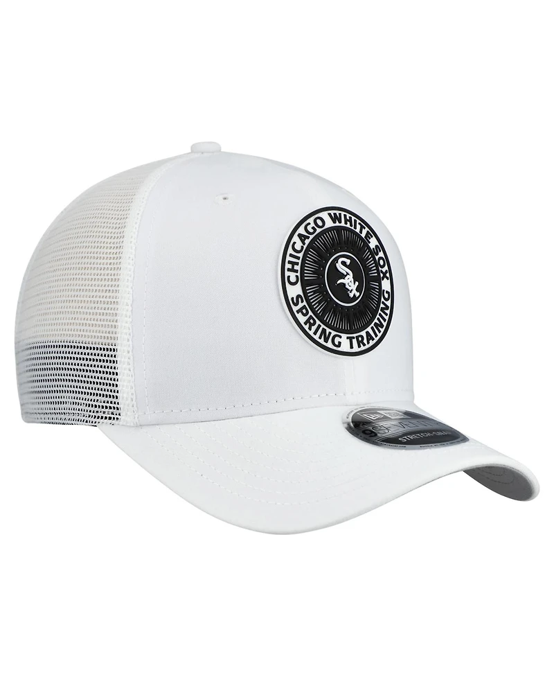 New Era Men's White Chicago White Sox 2026 Spring Training Fan Pack 9SEVENTY Adjustable Trucker Hat