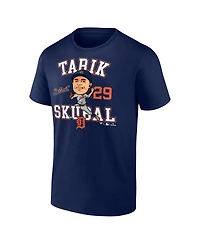 Fanatics Men's Tarik Skubal Navy Detroit Tigers Hometown Caricature Player T-Shirt