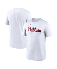 Nike Men's White Philadelphia Phillies New Legend Wordmark Dri-fit T-Shirt