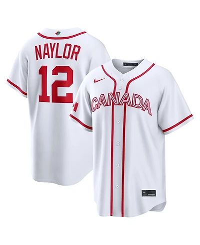 Nike Men's Josh Naylor White Canada Baseball 2026 World Classic Home Stadium Jersey