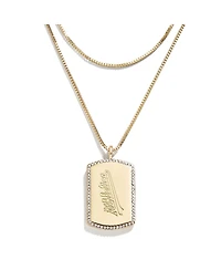 Wear by Erin Andrews x Baublebar Athletics Dog Tag Necklace