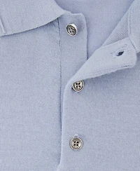 Reiss Men's Merino Wool Short-Sleeve Polo Shirt