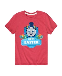 Hybrid Boys' Toddler 2T-5T Thomas & Friends Easter Short-Sleeve Graphic T-Shirt