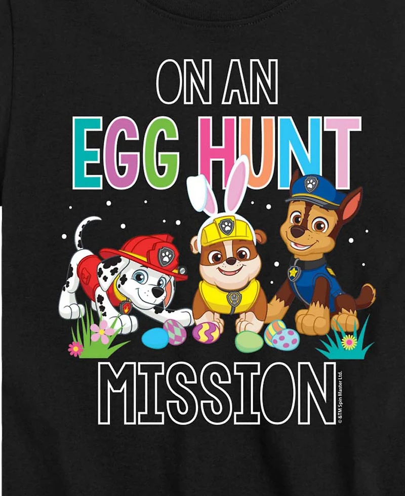 Hybrid Boys' Toddler 2T-5T Paw Patrol On An Egg Hunt Mission Short-Sleeve Graphic T-Shirt