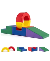 Mecale 5-Piece Kids Climbing Toys with Pu Leather Cover