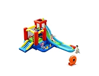 Mecale 9-in-1 Inflatable Kids Water Slide Bounce House with 860W Blower Included