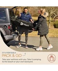 Lifepro Portable Sauna Tent with Wood Stove – 4 Person Outdoor Steam & Dry Sauna for Camping, Backyard & Home, Foldable Design