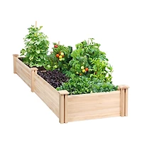 Yaheetech Wooden Raised Garden Bed Divisible Planter Box Wood