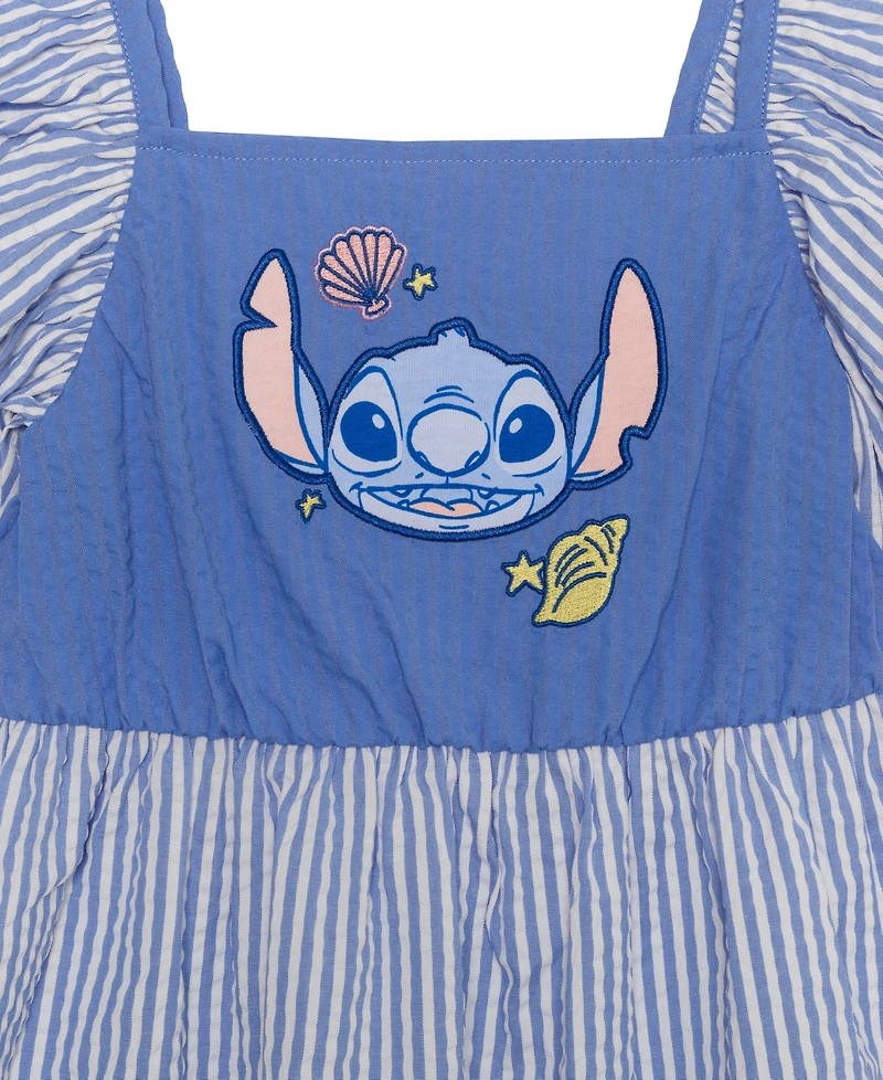 Hybrid Girls' 2T-6X Stitch Flutter-Sleeve Dress