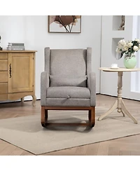 Streamdale Furniture Modern Rocking Chair with Footrest