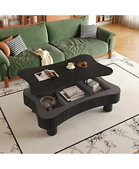 Streamdale Furniture Streamdale Lift Top Coffee Table - Fluted Panel