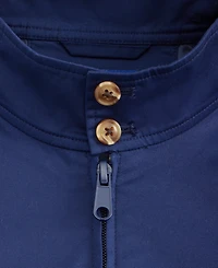 Club Room Men's Cotton-Blend Harrington Mock-Neck Jacket, Exclusively at Macy's