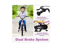 Hongge Kids 18 Inch Bike with 2 Brakes for Ages 4-8
