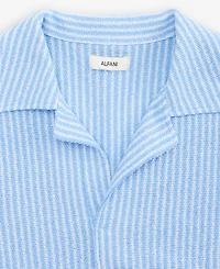 Alfani Men's Short-Sleeve Boucle Stripe Knit Shirt, Macy's Exclusive