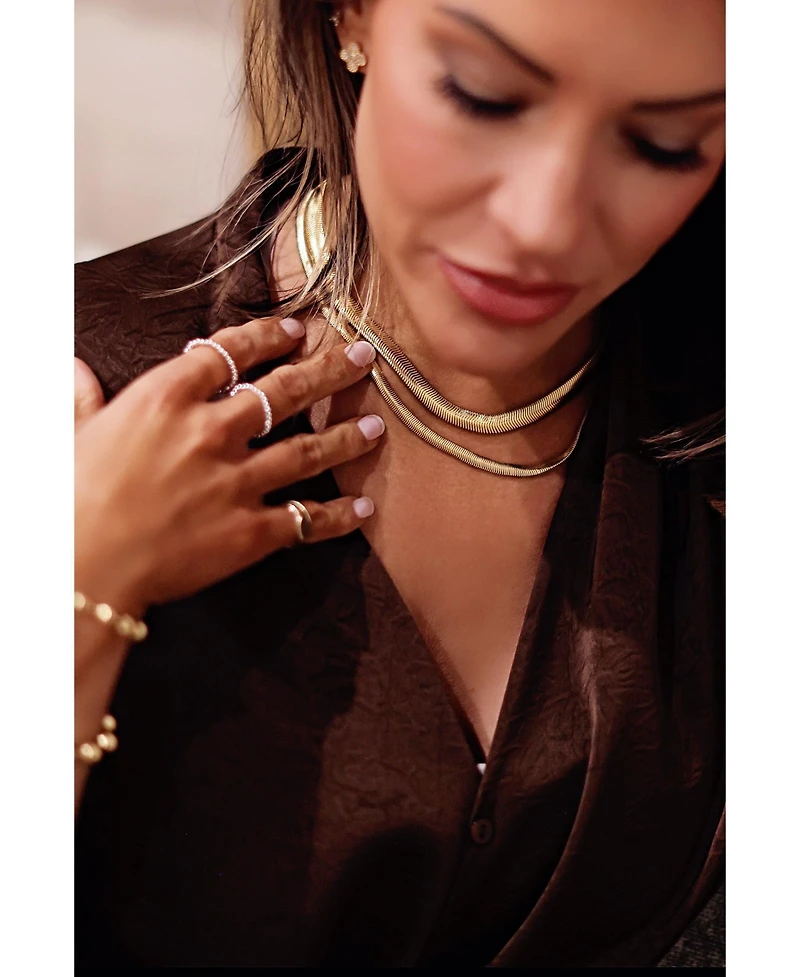 Bowood Lane 8mm Gold Plated Chain Necklace