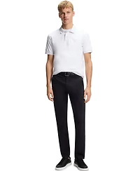 Boss by Hugo Men's Slim-Fit Stretch-Cotton Logo Patch Polo Shirt