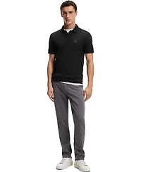 Boss by Hugo Men's Slim-Fit Stretch-Cotton Logo Patch Polo Shirt