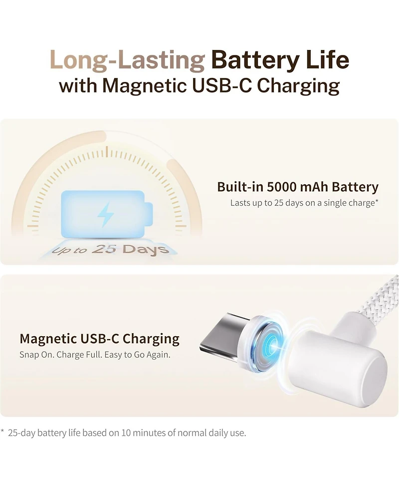 Enabot Rola Mini Smart Companion Robot with 2K Camera, Two-Way Audio & Night Vision