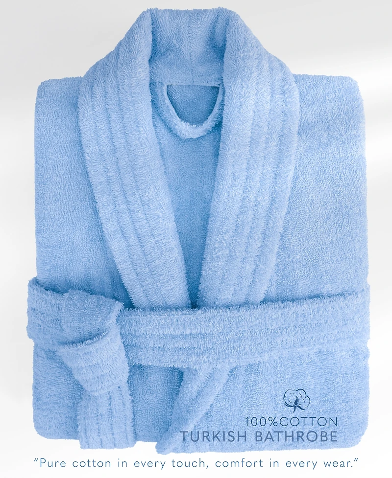 American Soft Linen Lightweight Plush Shawl Collar Bathrobes