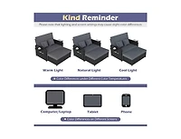 Slickblue Outdoor Wicker Daybed with Adjustable Backrest and Storage Ottoman