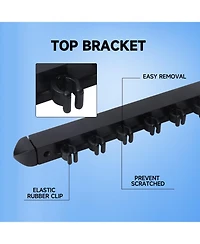 Gse Games & Sports Expert 2-Piece Wood 12 Billiard Pool cue Rack Wall Mounted Holders, Sticks Set.