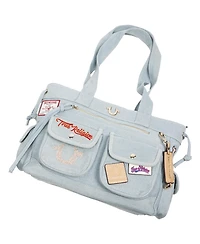True Religion Multi-Patch Denim Tote