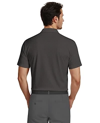 Pga Tour Men's Essential Geo Print Golf Polo Shirt