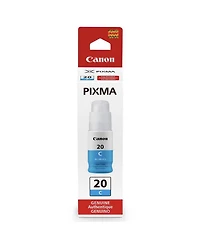 Canon Gi-20 Cyan Ink Bottle for G5020, G6020, G7020 Pixma G Series MegaTank Printers, 70ml