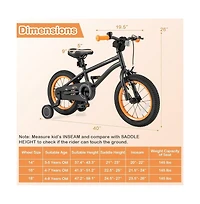 Hongge 14 Inch Kids Bike Sport Bicycle for 3-5 Years Old with Adjustable Seat