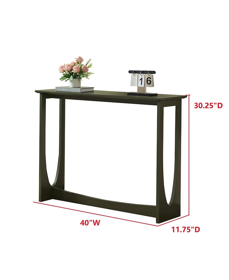 Kings Brand Furniture Wood Console Table, Entryway Sofa Table for Hallway, Living Room, or Behind Couch