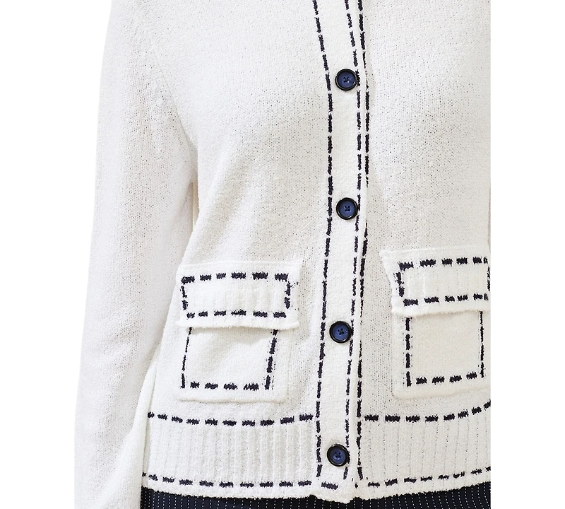 Tribal Women's Contrast Stitch Cardigan