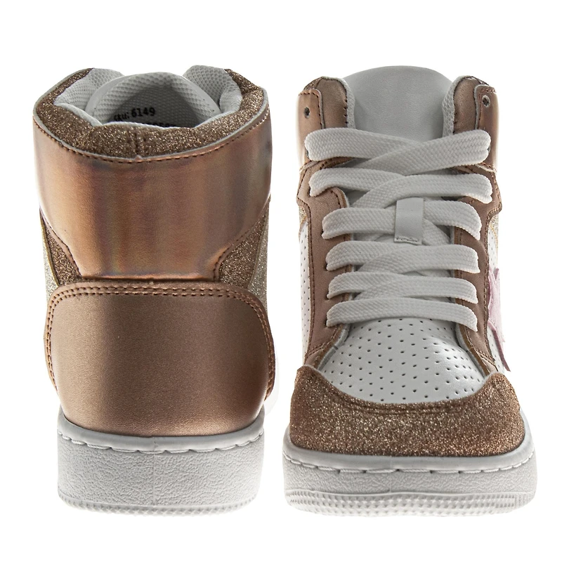 Kensie Girl Little Girls High Top Sneakers Stylish and Trendy Footwear