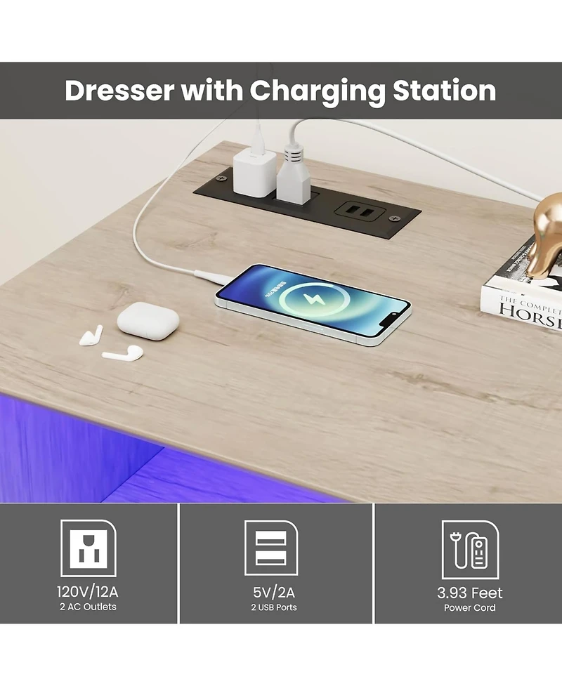 gaomon Kitchen Pantry Cabinet with Microwave Stand and Coffee Bar 4 Doors and Shelves