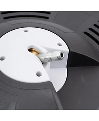 flynama 15 Inch Pressure Washer Surface Cleaner 4000 Psi Max with Dual One Quarter Mnpt Nozzles for Driveway Patio Sidewalk Cleaning