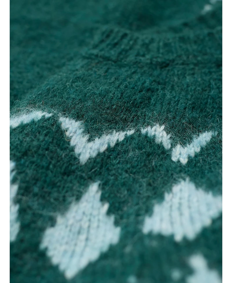 Celtic & Co. Women's Lofty Diamond Yoke Sweater