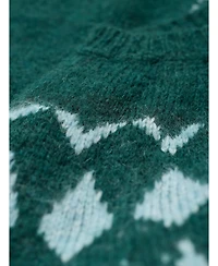 Celtic & Co. Women's Lofty Diamond Yoke Sweater