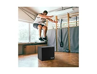 Hongge 3-in-1 Foam Plyometric Box with 3 Heights and Easy-to-Clean Pu Cover-16 Inches