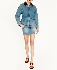 Line & Dot Women's Mottle Mini Skirt