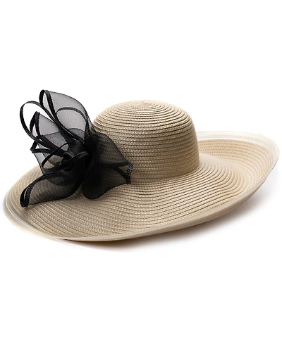 August Hats Extra Wide Brim Crinoline Hat
