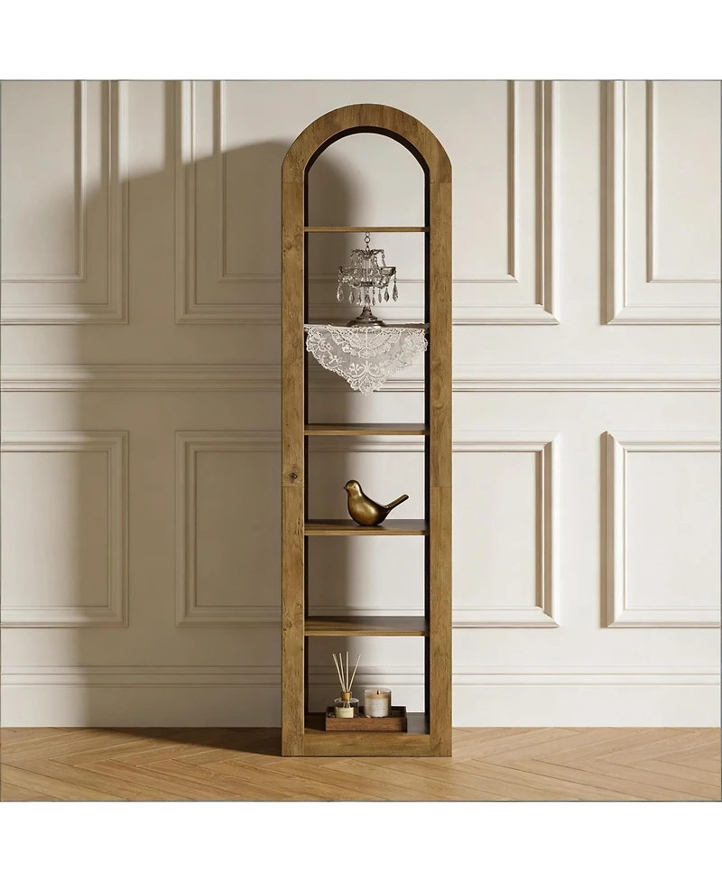 Rainsken 6-Tier Bookshelf