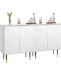 gaomon Kitchen Buffet Cabinet, 58" Sideboard Cabinet, Storage Cabinet with Doors, Modern Coffee Bar for Kitchen, Dining Room, Hallway.