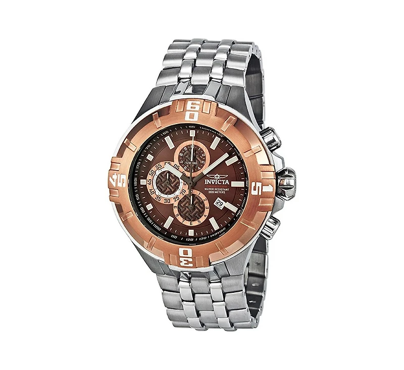 Invicta Men's 12357 Pro Diver Quartz Chronograph Brown Dial Watch