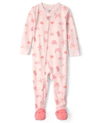 Carter's Baby Girls' Long-Sleeve Sleep & Play
