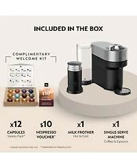 Nespresso Vertuo Pop+ Deluxe Espresso Bundle by Breville