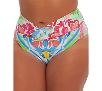 Becca Etc Plus Mijas V Shirred Hipster Bottoms