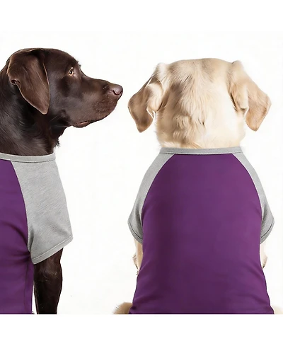 Aronkl 2-Pack Lightweight Athletic Dog T-Shirt with Reflective Label for Outdoor Use