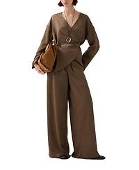 Scalpers Women's Crinkle Kaftan Pant